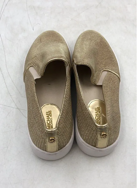 Michael Kors Women's Gold Low-Top Casual Slip-On Shoes - Size 8.5 M