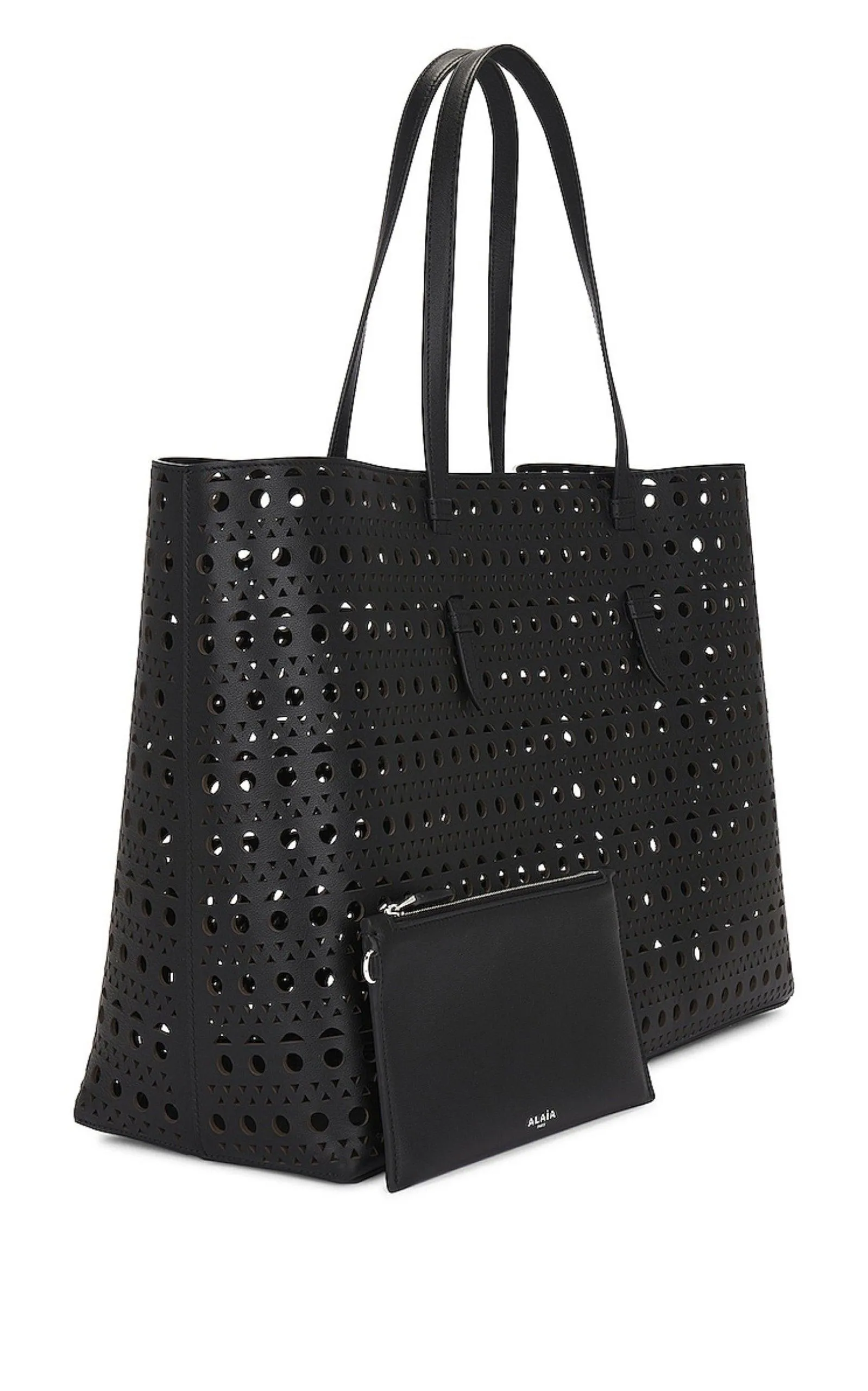 Mina 44 Large Leather Tote Bag