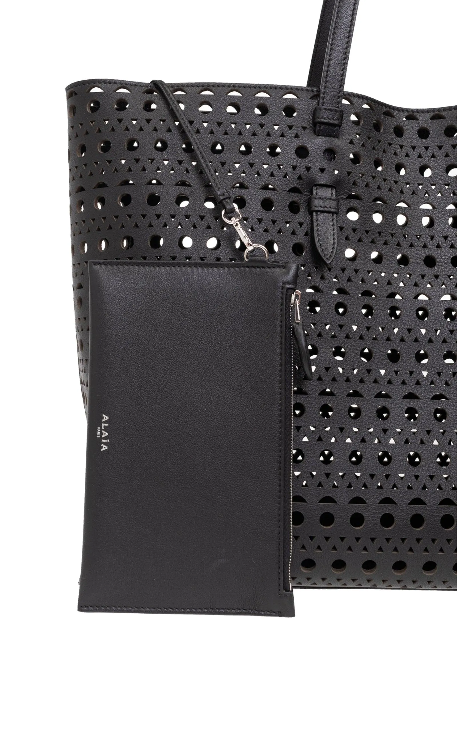 Mina 44 Large Leather Tote Bag