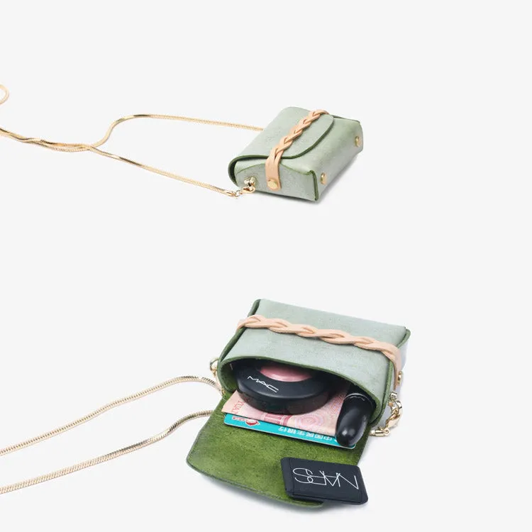 Mini Womens Leather Crossbody Bags Chain Purse Small Shoulder Bags for Women