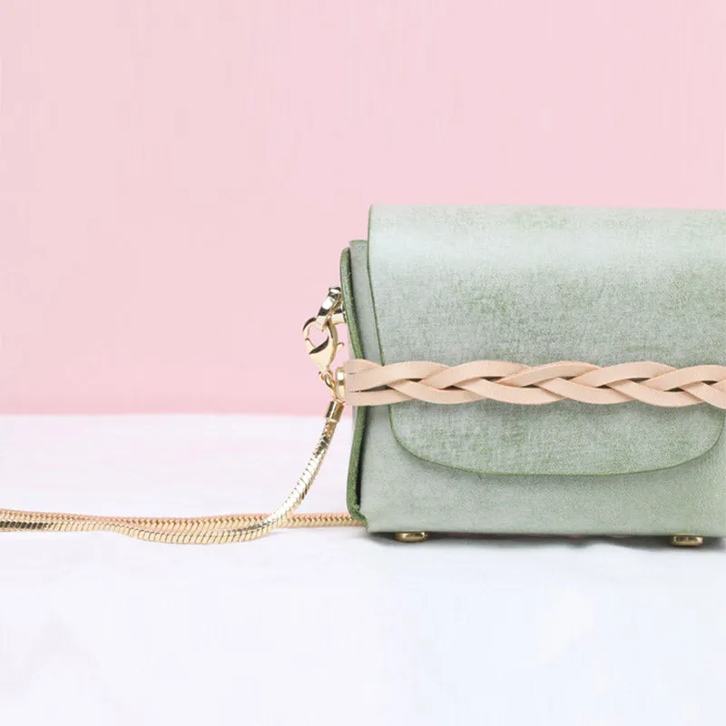 Mini Womens Leather Crossbody Bags Chain Purse Small Shoulder Bags for Women