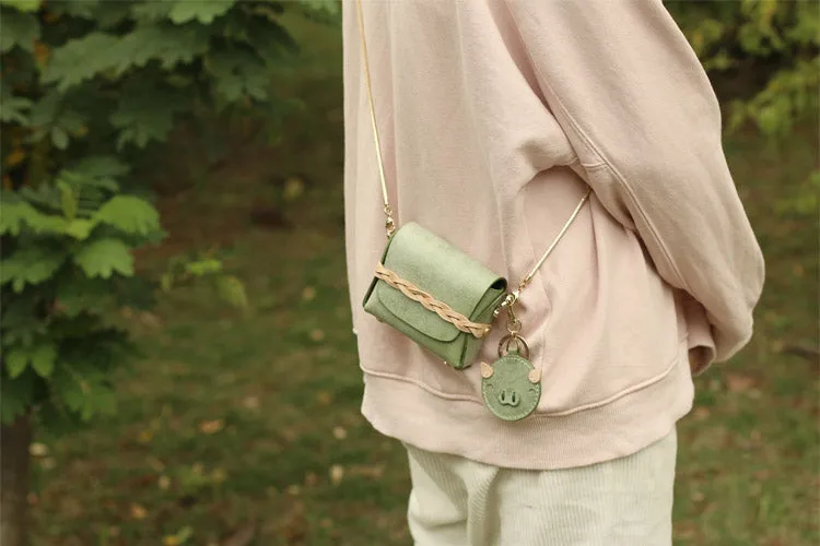Mini Womens Leather Crossbody Bags Chain Purse Small Shoulder Bags for Women