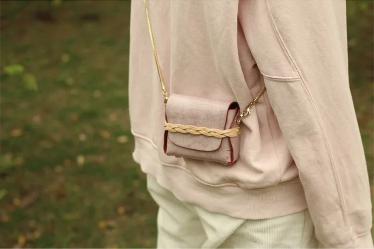 Mini Womens Leather Crossbody Bags Chain Purse Small Shoulder Bags for Women