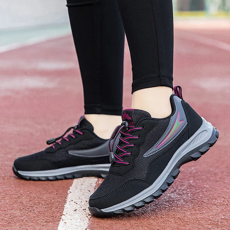 Nanccy Breathable Mesh Surface Lightweight Anti Slip Soft Sole Shoes