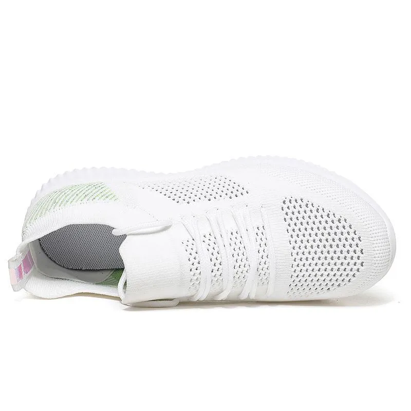 Nanccy Women Breathable Mesh Summer Lace-up Shoes
