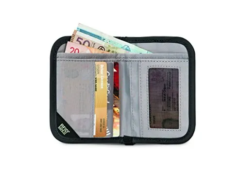 Pacsafe Rfidsafe V50 Anti-Theft Rfid Blocking Compact Wallet, Black