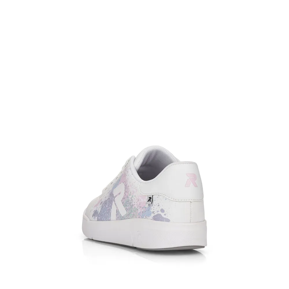 Rieker Ladies Flat Sole Lace Up Sneaker