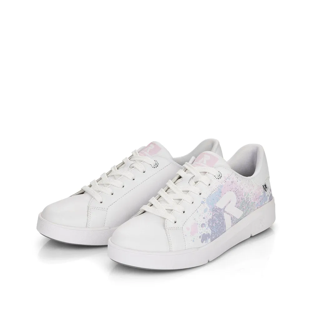 Rieker Ladies Flat Sole Lace Up Sneaker
