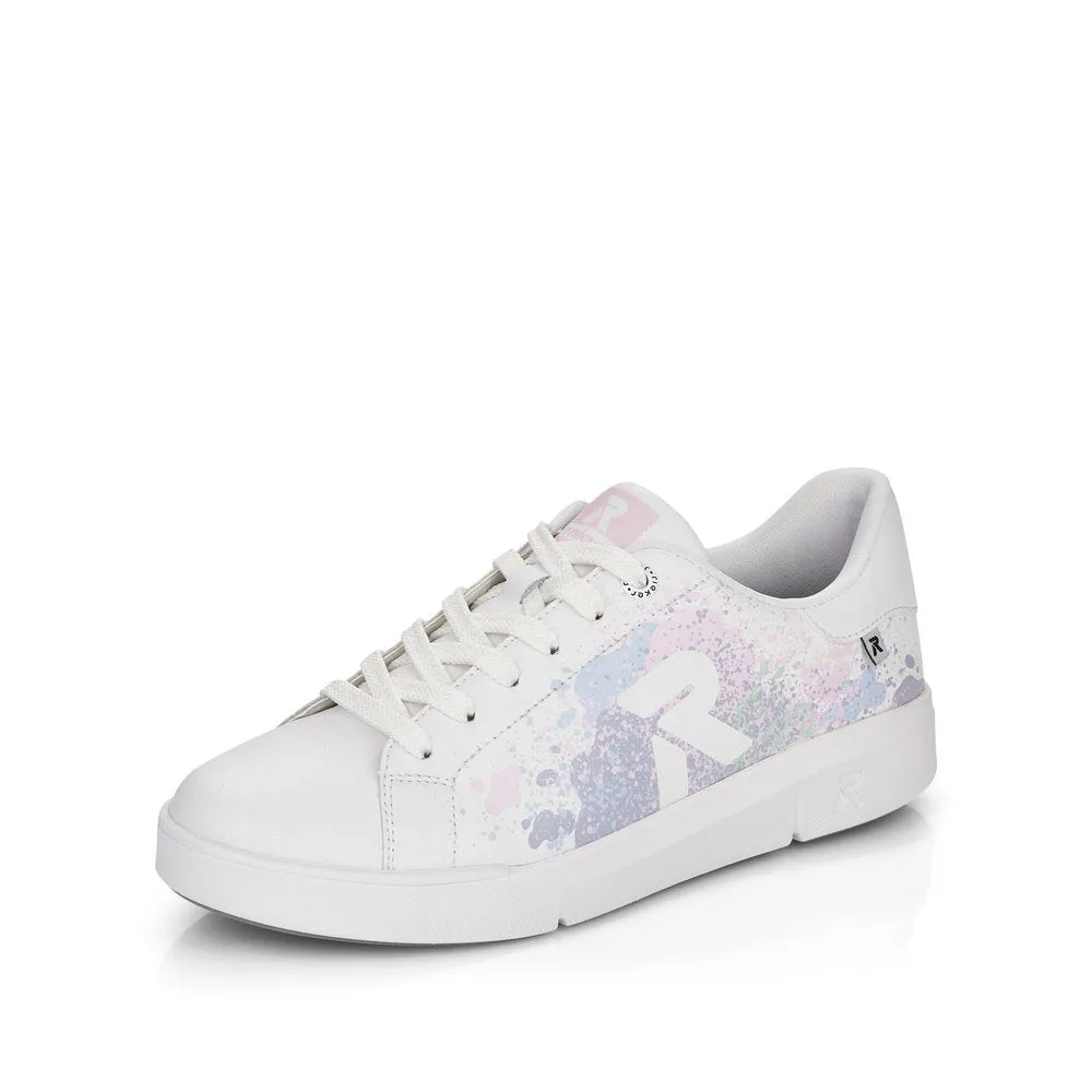 Rieker Ladies Flat Sole Lace Up Sneaker