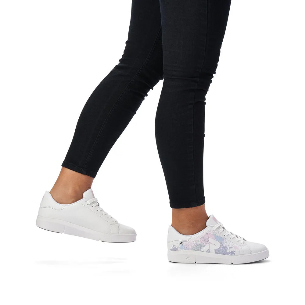 Rieker Ladies Flat Sole Lace Up Sneaker