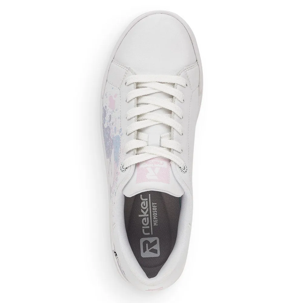 Rieker Ladies Flat Sole Lace Up Sneaker