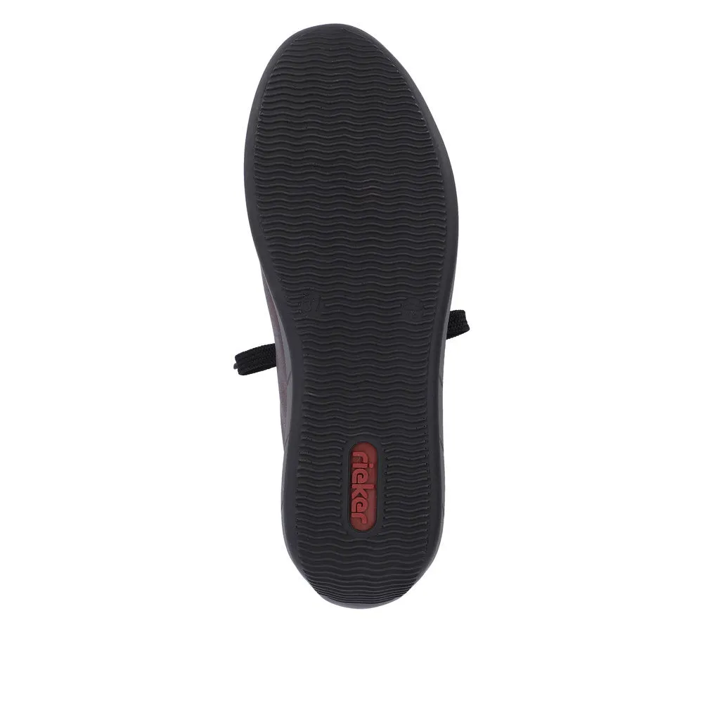 Rieker Ladies Red Combi Lace Up Shoe