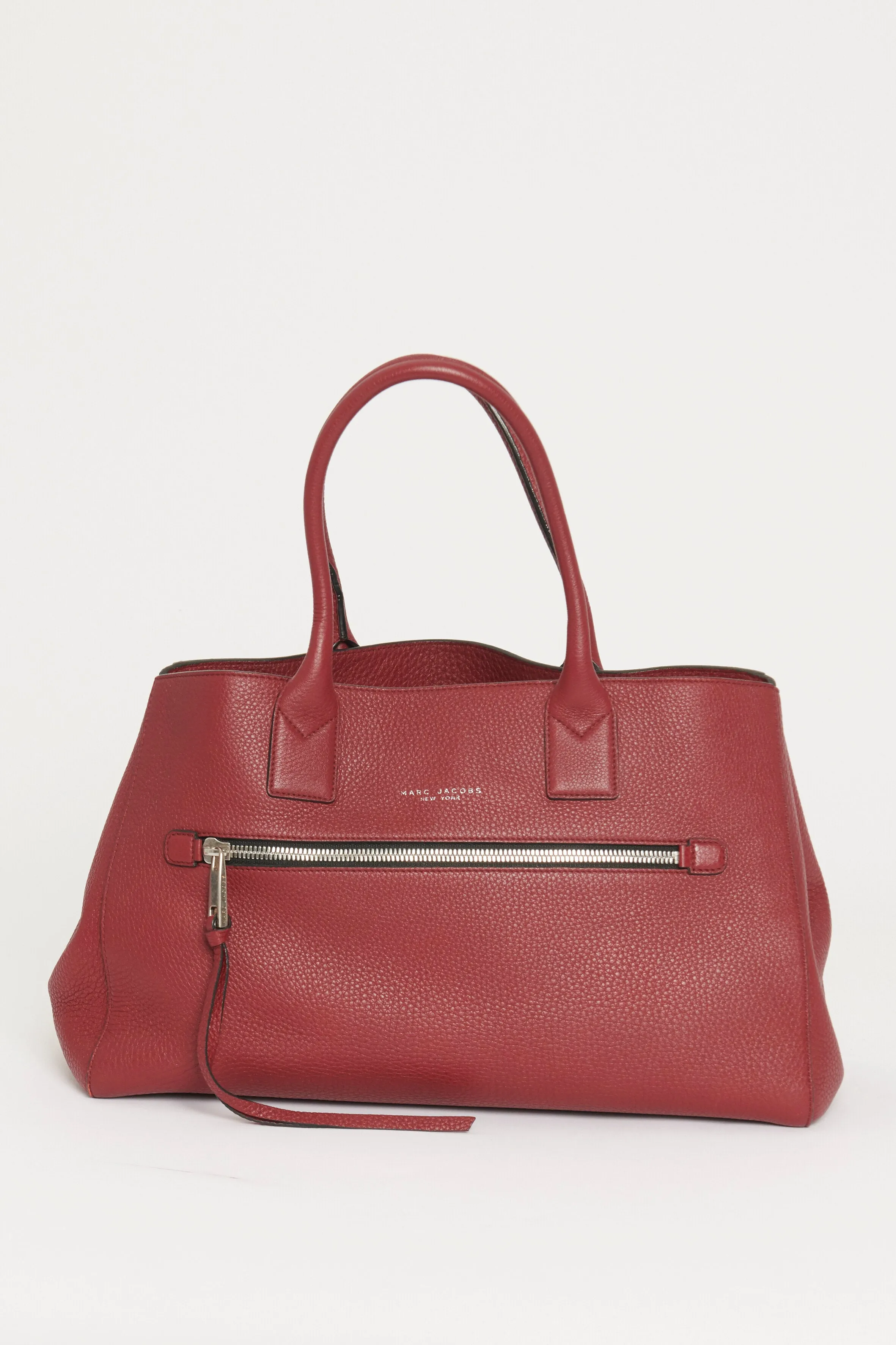 Ruby Red Big Apple Preowned  Top Handle Bag