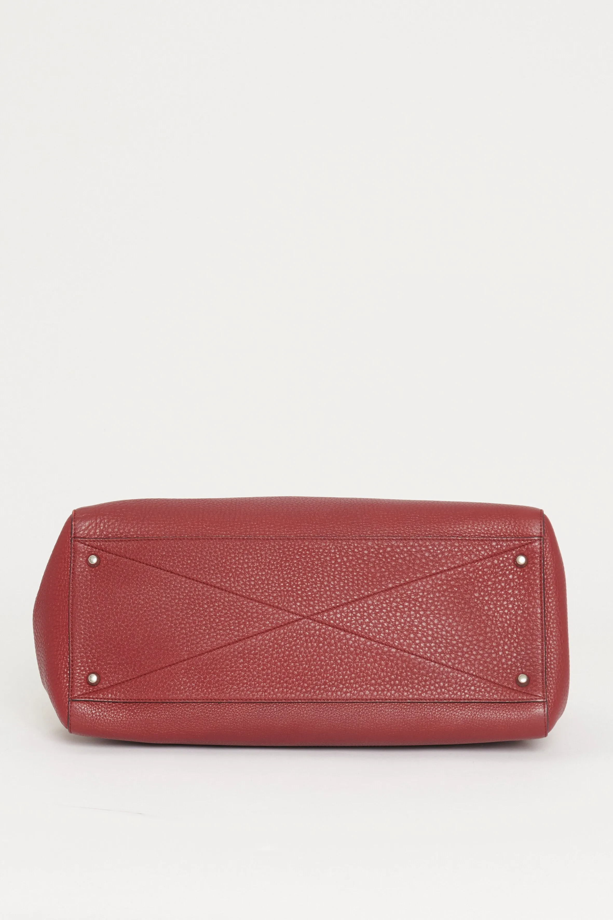 Ruby Red Big Apple Preowned  Top Handle Bag