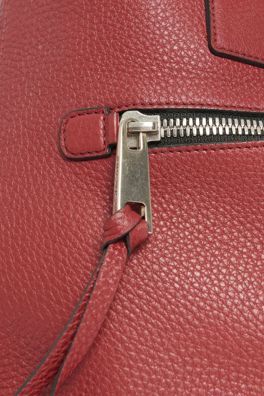 Ruby Red Big Apple Preowned  Top Handle Bag