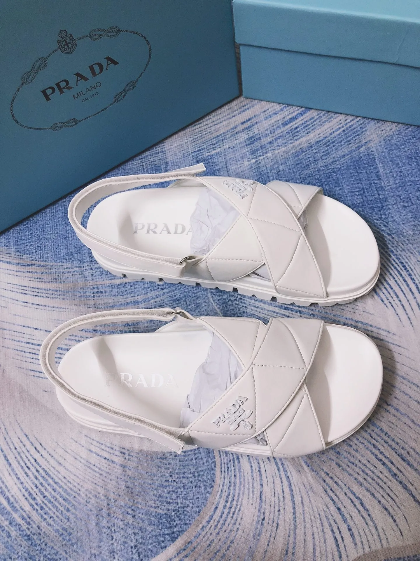 SE856 PD Quilted Nappa Leather Flatform Sandals / Size4-9