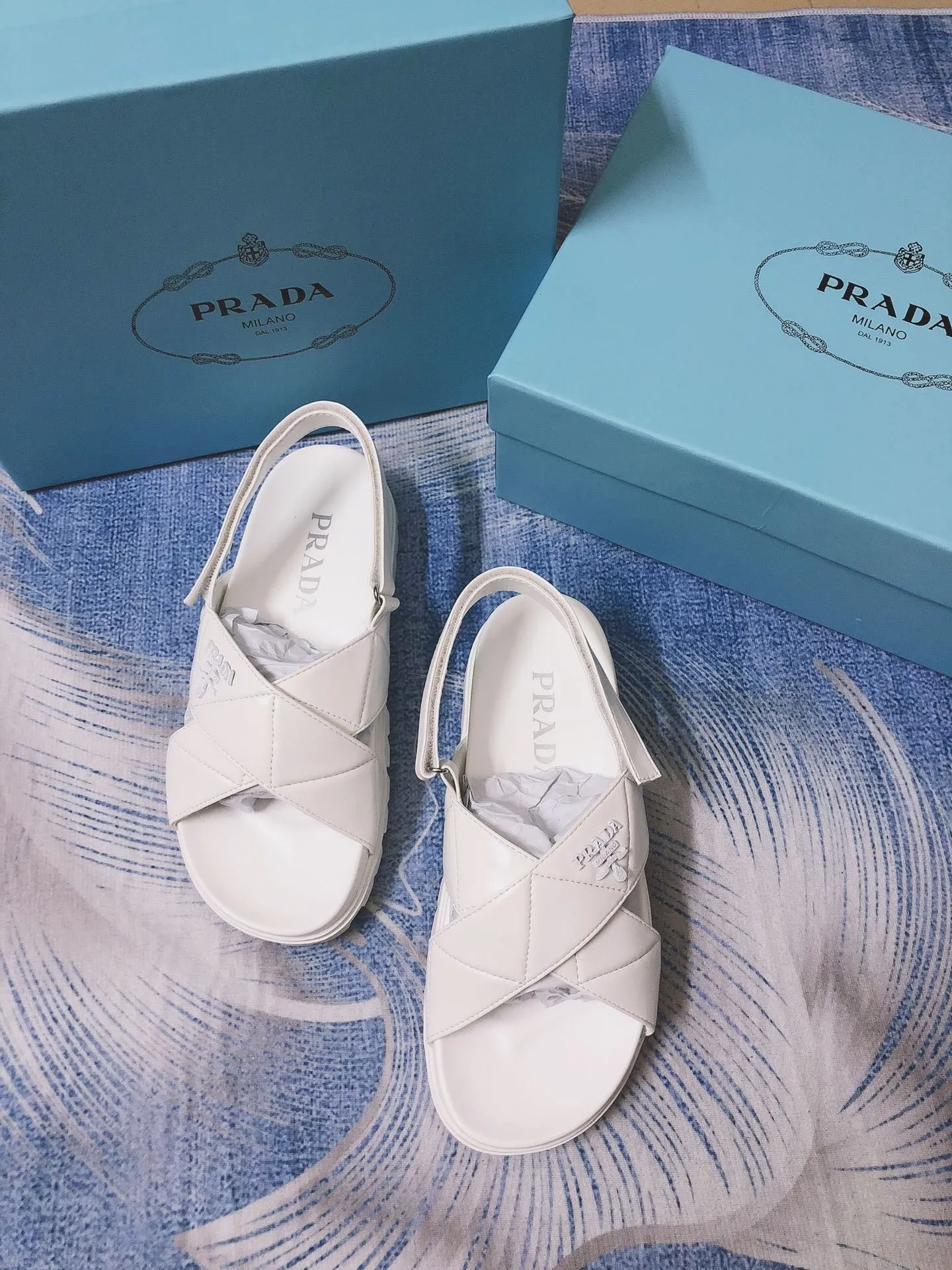 SE856 PD Quilted Nappa Leather Flatform Sandals / Size4-9