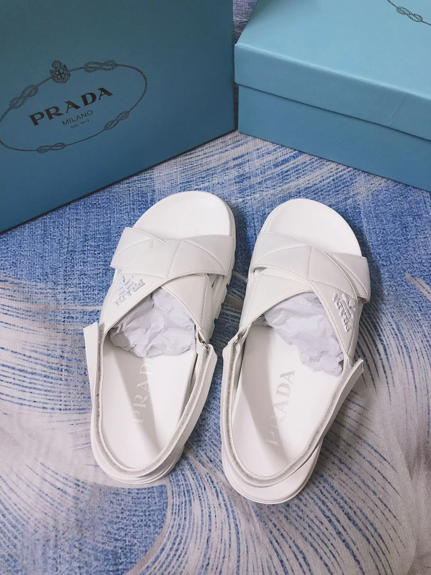 SE856 PD Quilted Nappa Leather Flatform Sandals / Size4-9