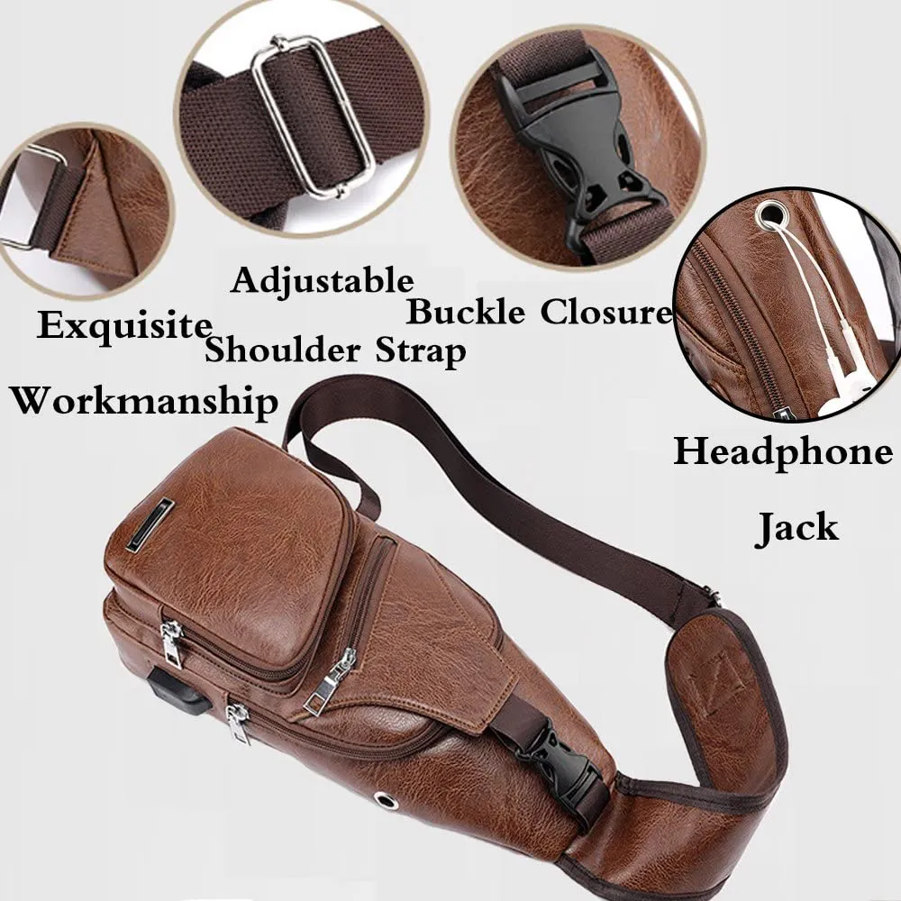 Sling Bags Small Chest Shoulder Crossbody Messenger Hiking Multipurpose Daypack Backpack