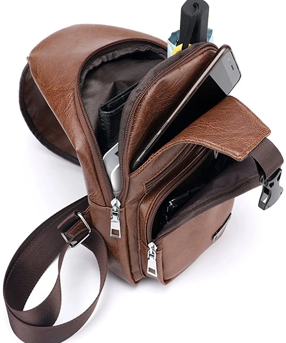 Sling Bags Small Chest Shoulder Crossbody Messenger Hiking Multipurpose Daypack Backpack