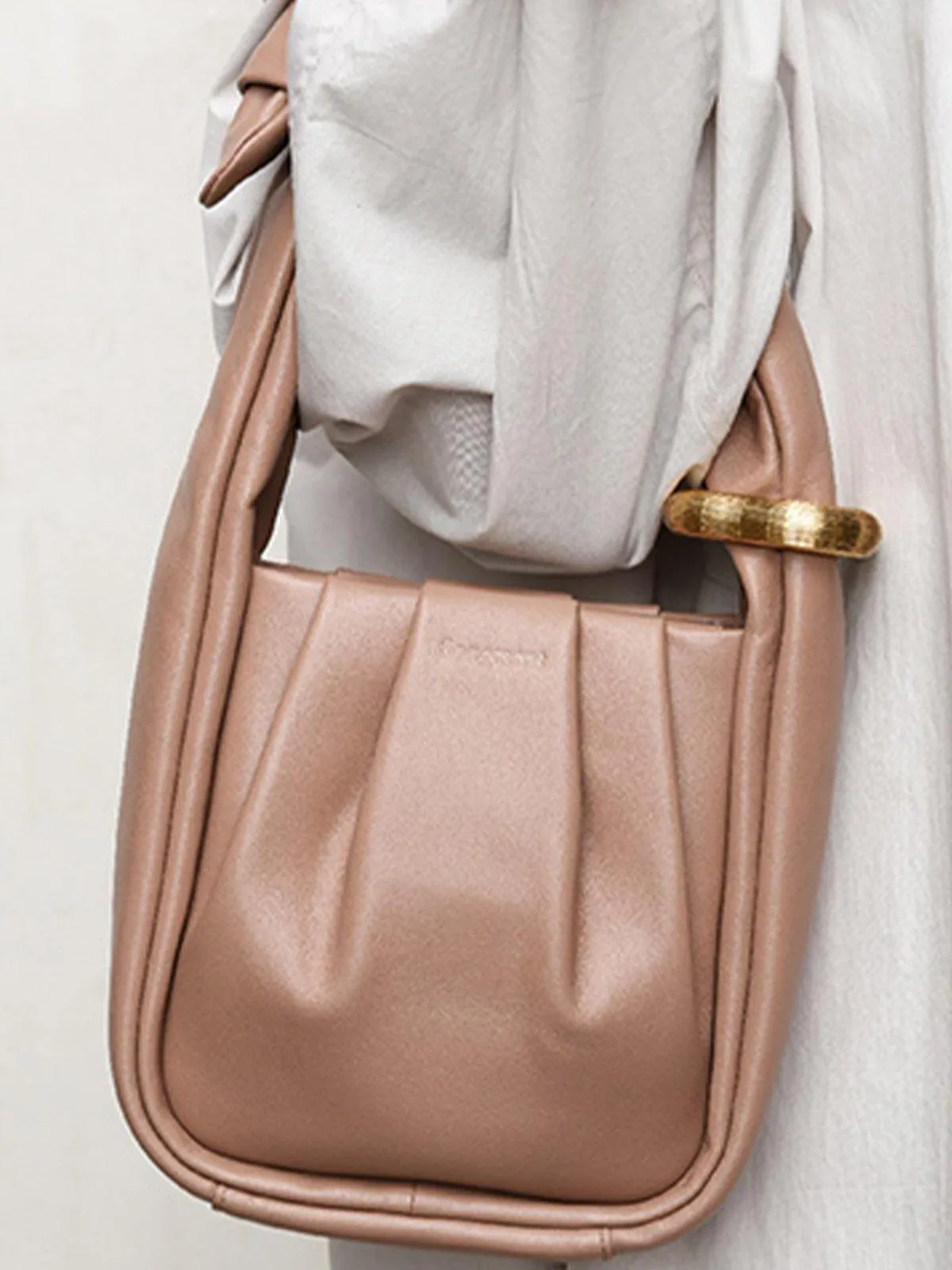 Small Wonton Bag - Light Brown