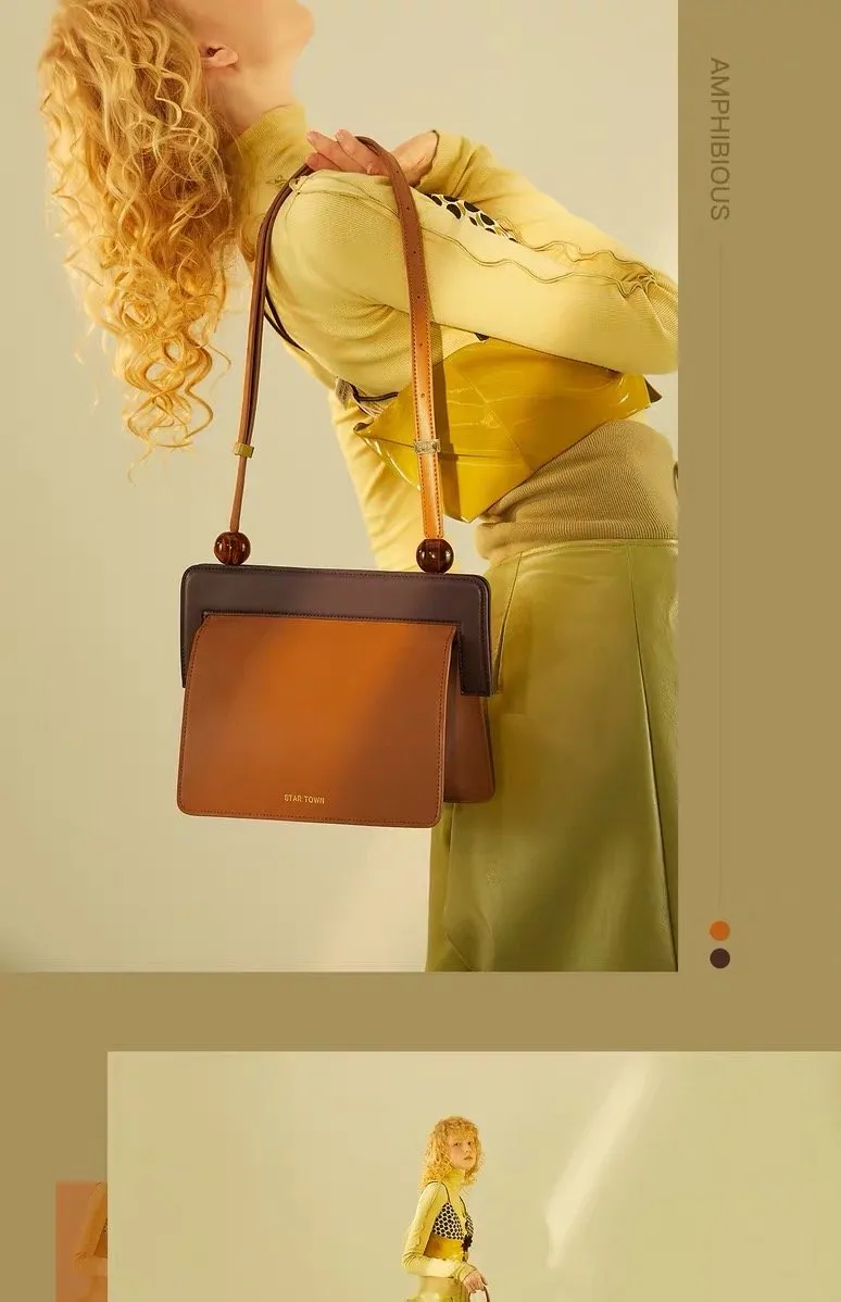 Star Town Amphibious Collection Brown Handbag