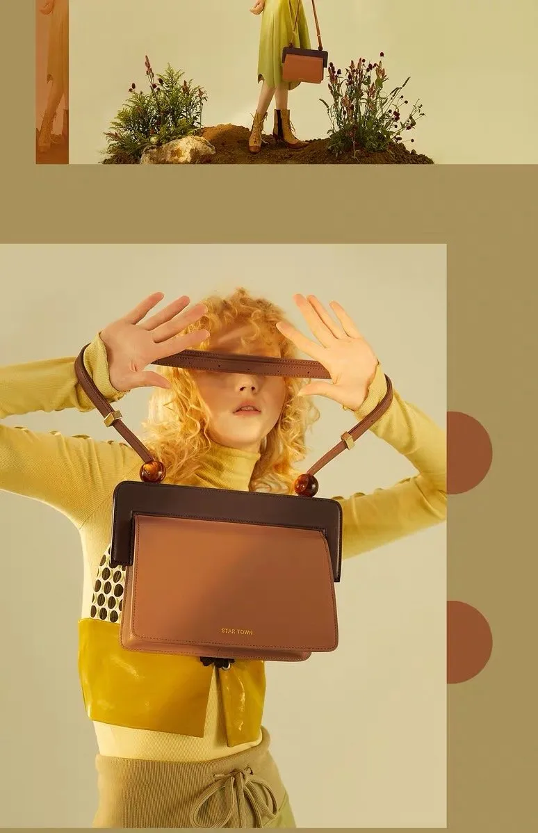 Star Town Amphibious Collection Brown Handbag