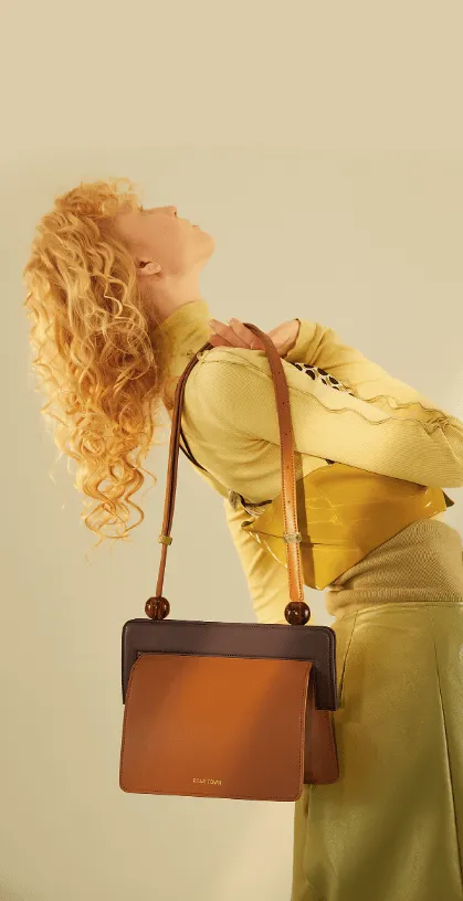 Star Town Amphibious Collection Brown Handbag