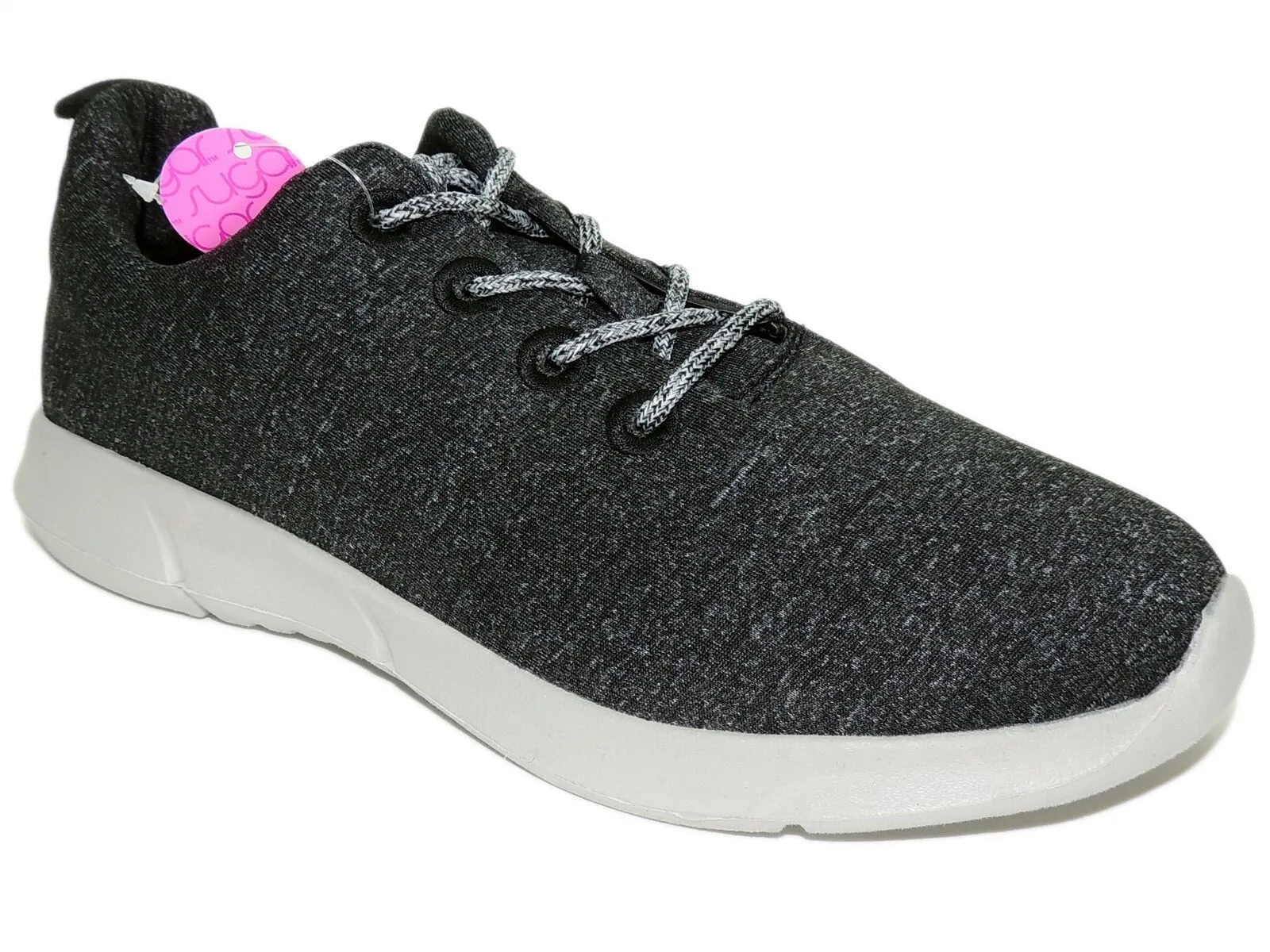 Sugar Women's Gabber Lace-Up Manmade Sneakers  Color Black Size 7.5M