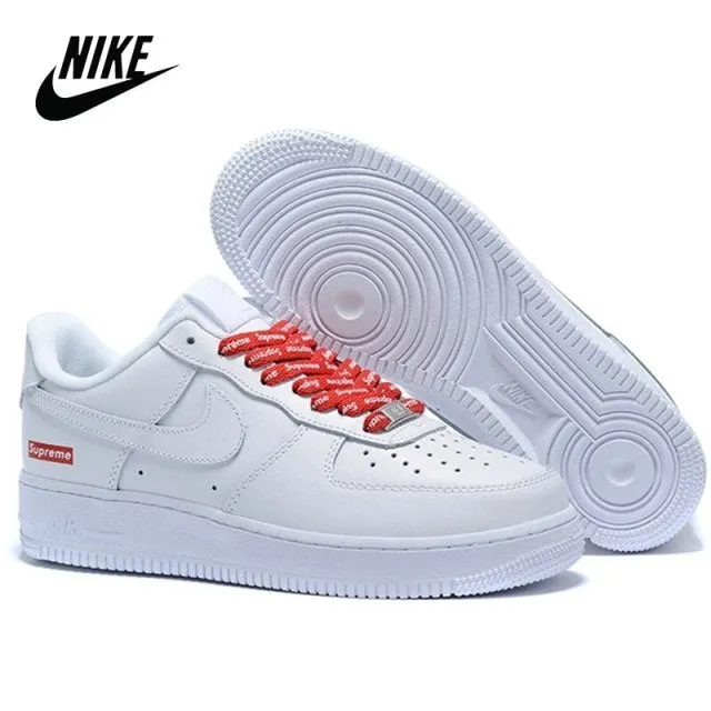 The latest Force 1 Low Sketch white/black style low-top men's and women's skateboarding casual sneakers 36-45