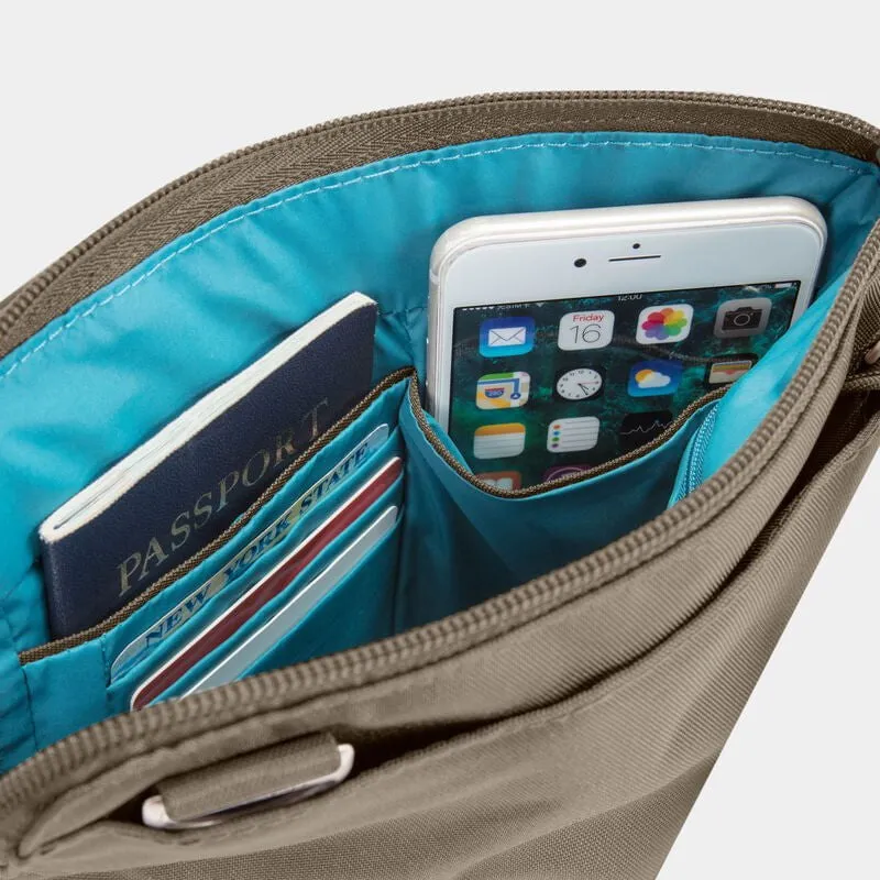 Travelon Anti-Theft Classic Slim Double Zip Crossbody