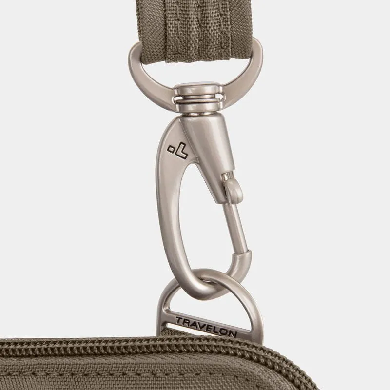 Travelon Anti-Theft Classic Slim Double Zip Crossbody