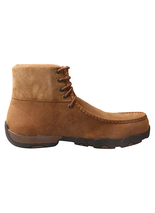 Twisted X MDMAL01 Men’s 6″ Work Alloy Toe Driving Moc Distressed Saddle