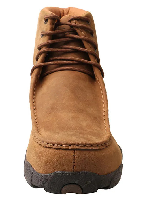 Twisted X MDMAL01 Men’s 6″ Work Alloy Toe Driving Moc Distressed Saddle