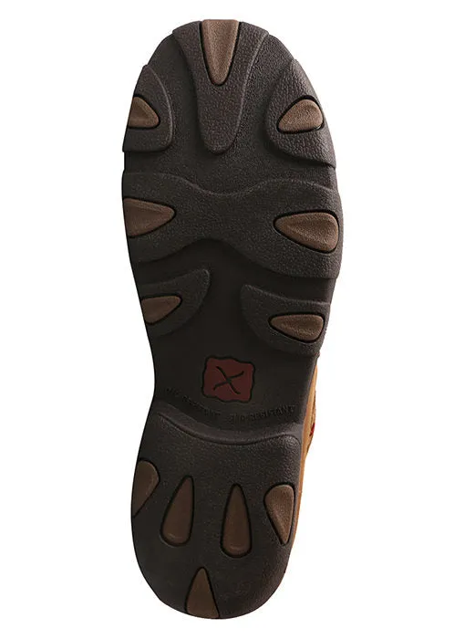 Twisted X MDMAL01 Men’s 6″ Work Alloy Toe Driving Moc Distressed Saddle