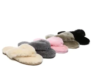 UGG Thongs Women Fluffy Slides Farah