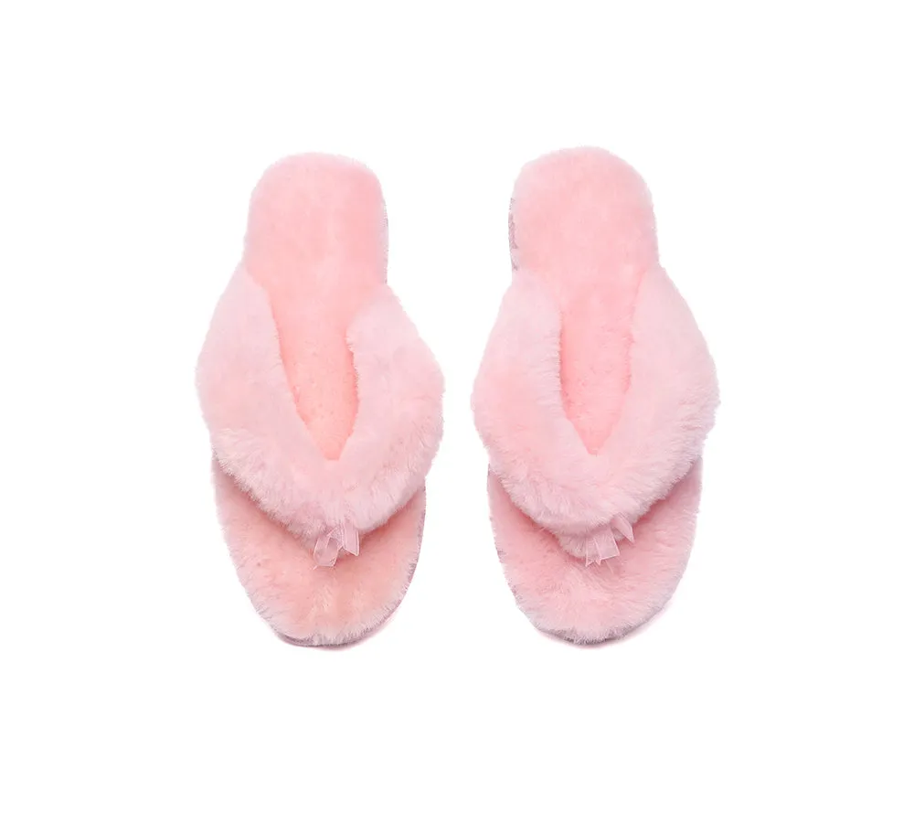 UGG Thongs Women Fluffy Slides Farah