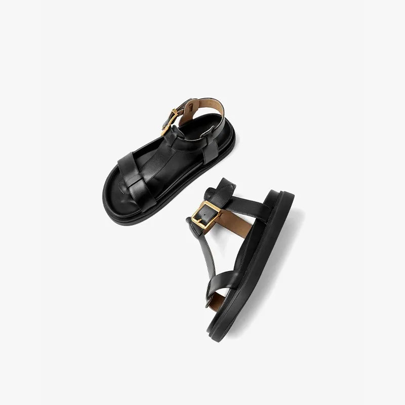 USS Shoes Sara Women's T-Strap Leather Sandal