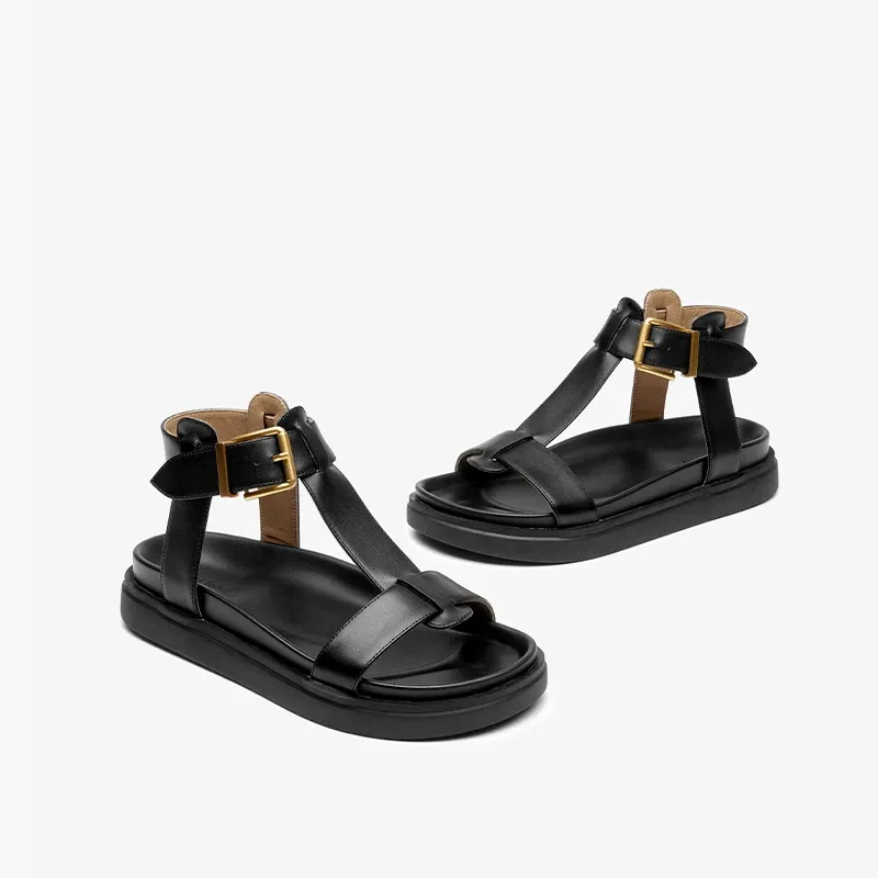 USS Shoes Sara Women's T-Strap Leather Sandal