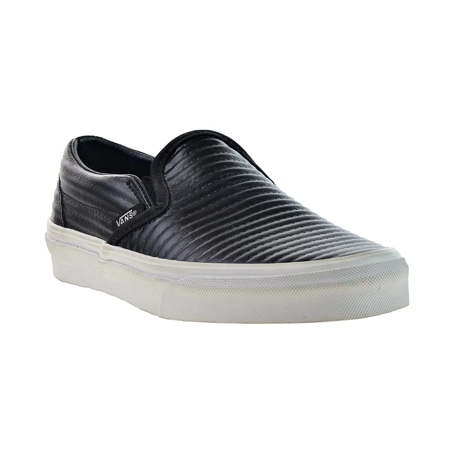 Vans Classic Slip-On "Moto Leather" Men's Shoes Black