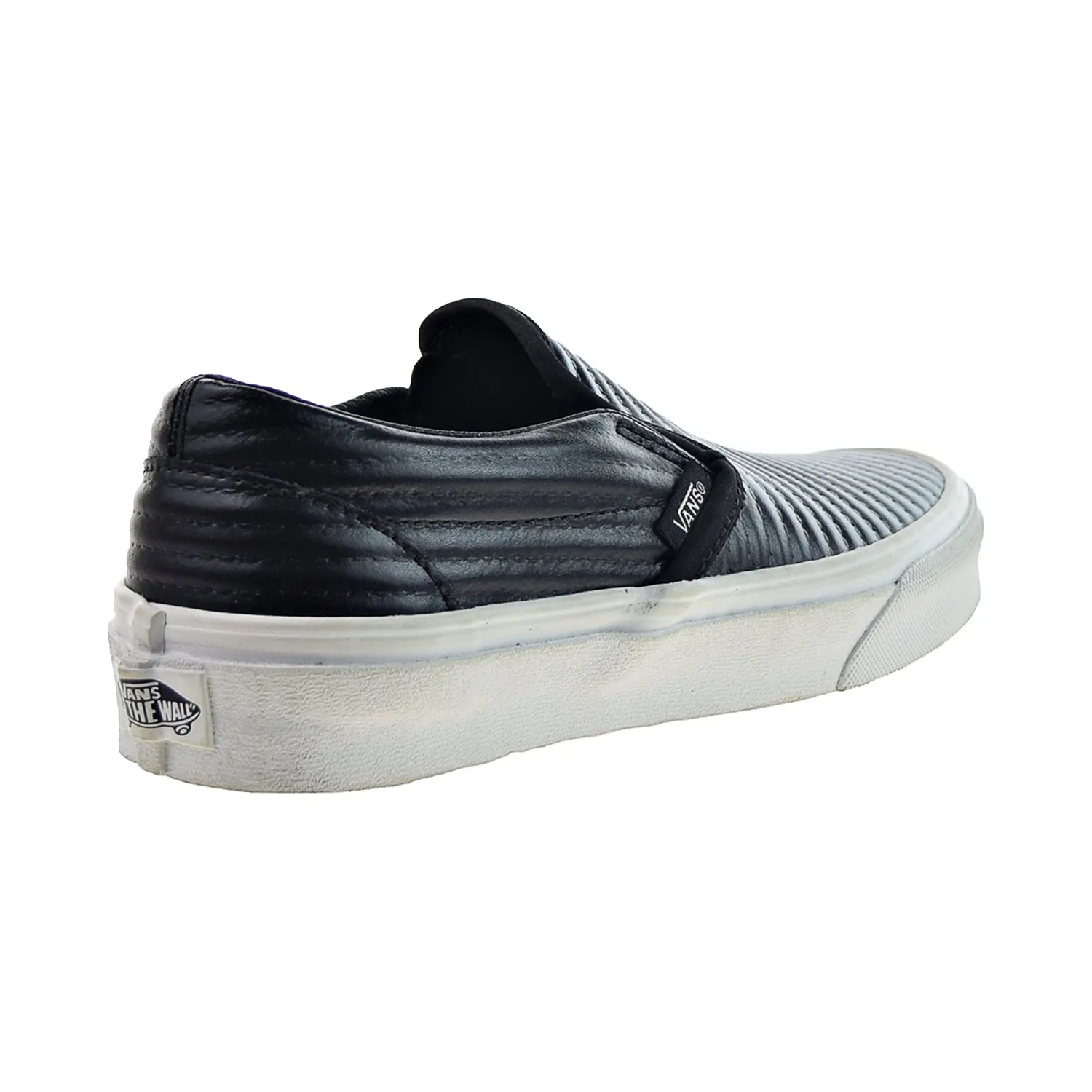 Vans Classic Slip-On "Moto Leather" Men's Shoes Black