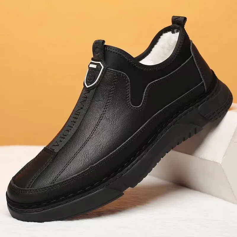 Winter Men's Non-slip Leather Casual Shoes
