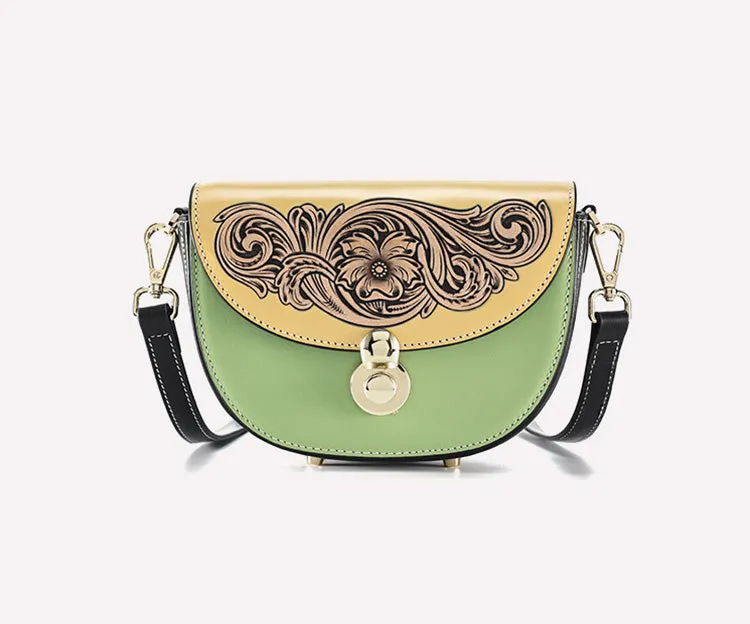 Womens Small Over The Shoulder Purse Genuine Leather Crossbody Bags
