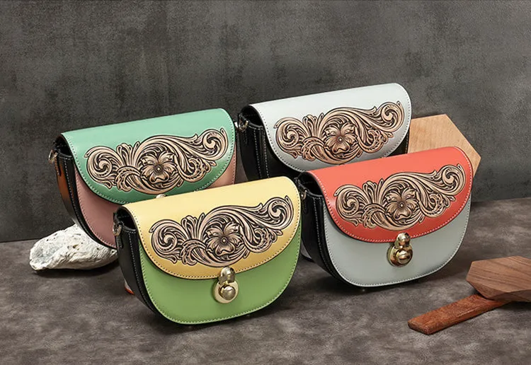 Womens Small Over The Shoulder Purse Genuine Leather Crossbody Bags