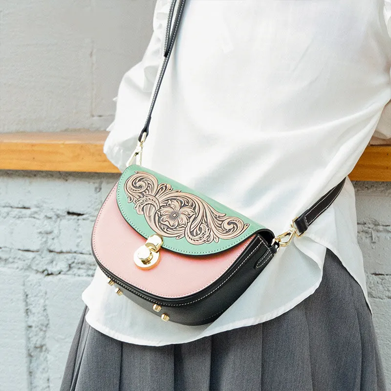 Womens Small Over The Shoulder Purse Genuine Leather Crossbody Bags