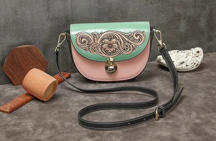 Womens Small Over The Shoulder Purse Genuine Leather Crossbody Bags