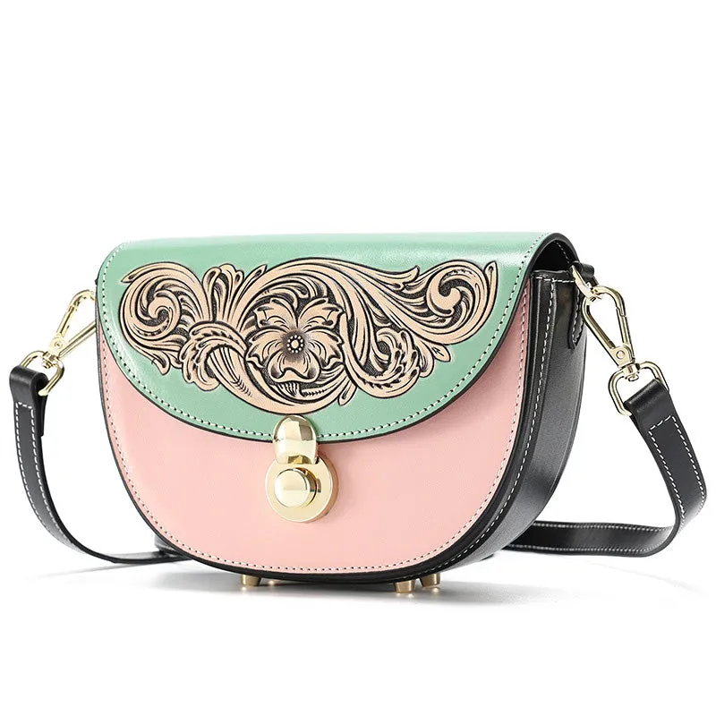Womens Small Over The Shoulder Purse Genuine Leather Crossbody Bags
