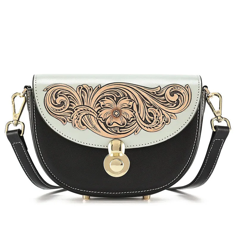 Womens Small Over The Shoulder Purse Genuine Leather Crossbody Bags