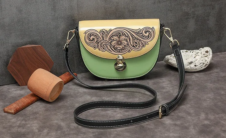 Womens Small Over The Shoulder Purse Genuine Leather Crossbody Bags