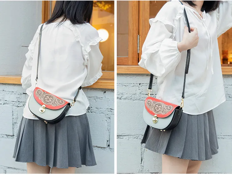 Womens Small Over The Shoulder Purse Genuine Leather Crossbody Bags